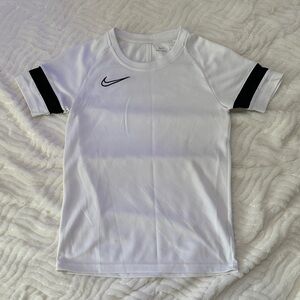 Nike Kids White Tee with Black Accents